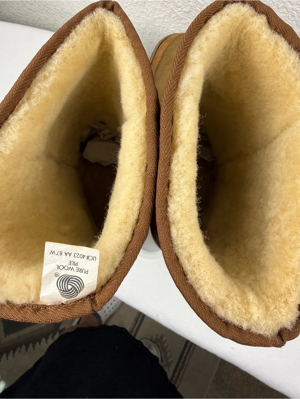 UGG Classic Short Boots | Chestnut Suede | Pure Wool Pile | Men's 10